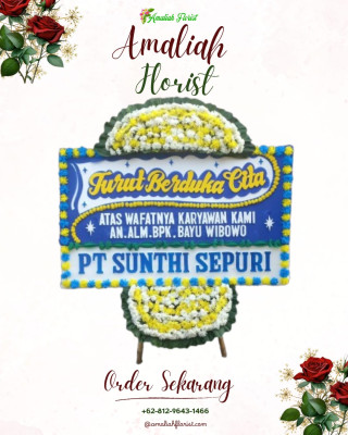 Papan Bunga Duka di Barusjahe