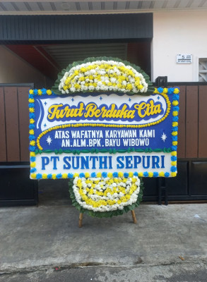 Papan Bunga Duka di Barusjahe